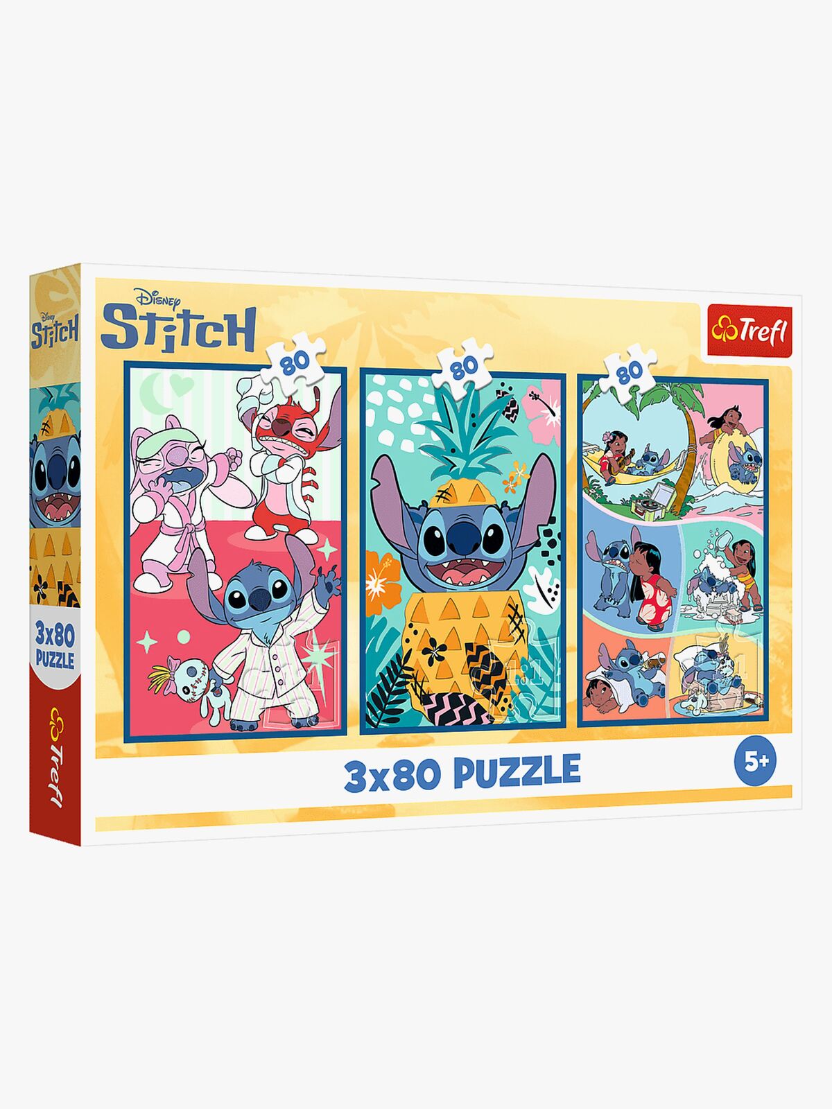 Trefl Lilo & Stitch Pussel 3x80 Bitar