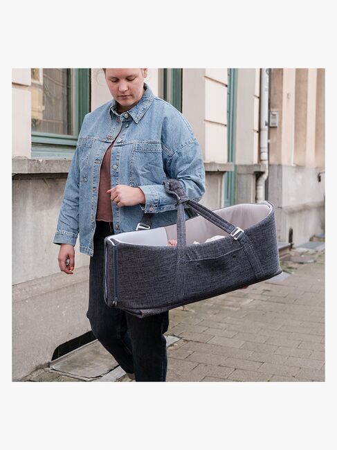 Doomoo Babynest/Mjuklift 3-i-1, Grå