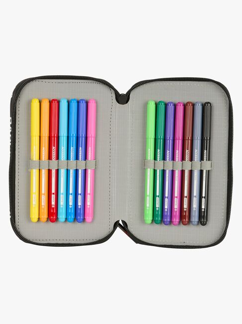 FC Barcelona  Fyllt Trippelpennfodral 37 Delar, Svart