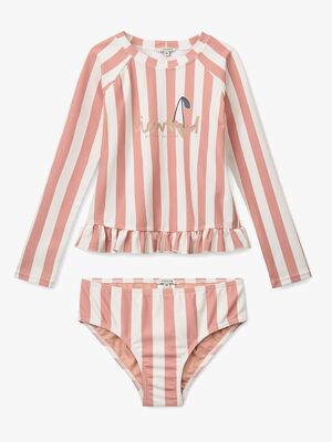 LIEWOOD Dagny Badset, Coral blush/creme de la creme stripe