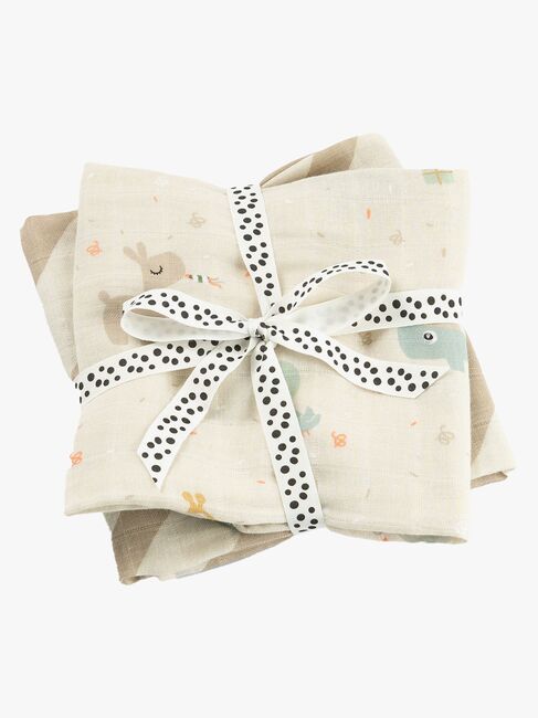 Done By Deer Celebration Muslinfilt 2-Pack, Sand