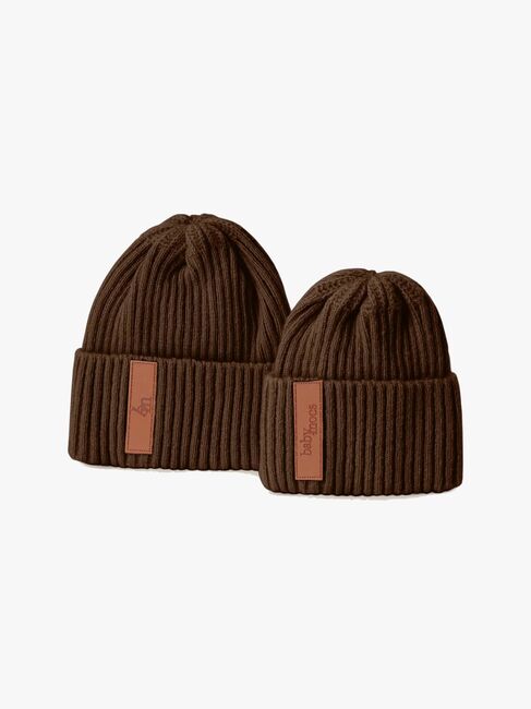 BabyMocs Stickad Mössa, Brown