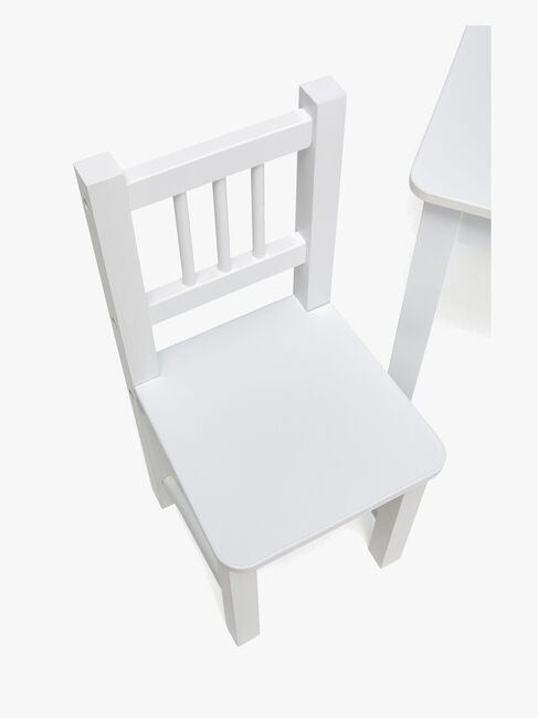 Alice & Fox LOVIS Bord och Stolar + Soffa med Förvaring, Vit