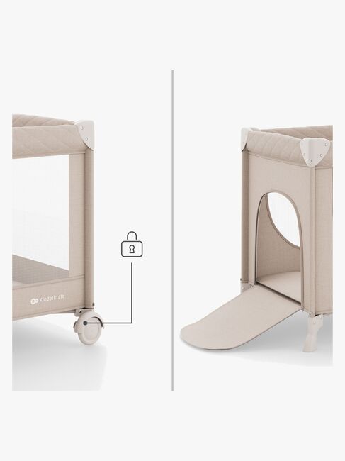 Kinderkraft LEODY UP Resesäng, Beige