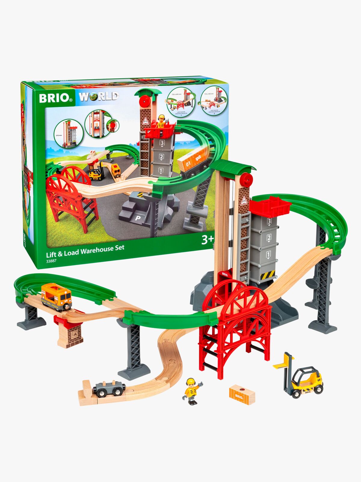 BRIO 33887 Lager Lyft och Lasta