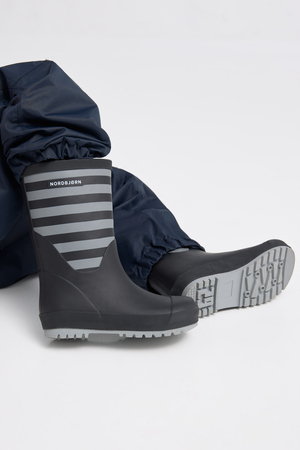 Nordbjørn Dunder Fodrade Gummistövlar, Grey/Black