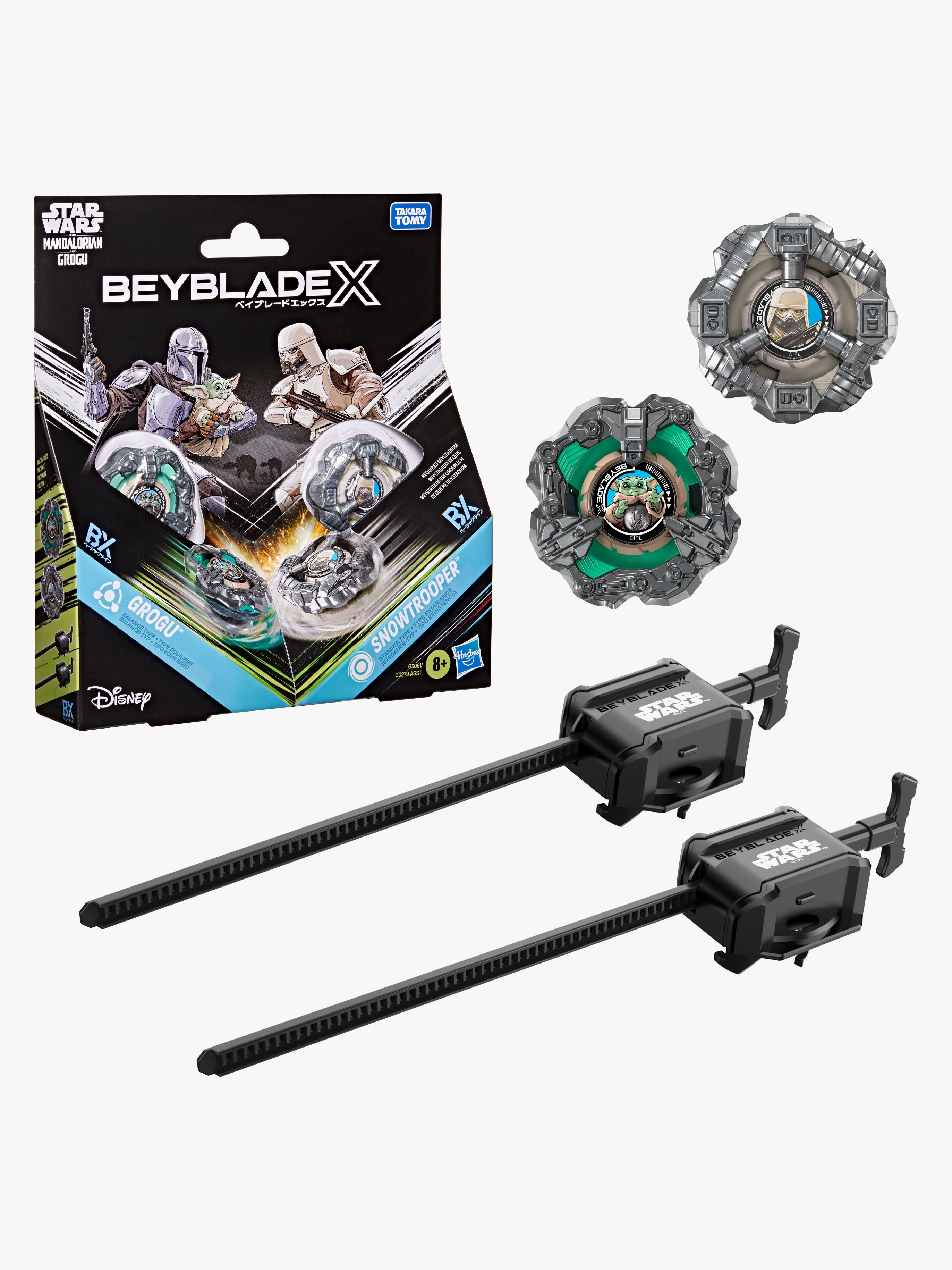 Beyblade X Star Wars Grogu vs Snowtrooper Snurra 2-pack