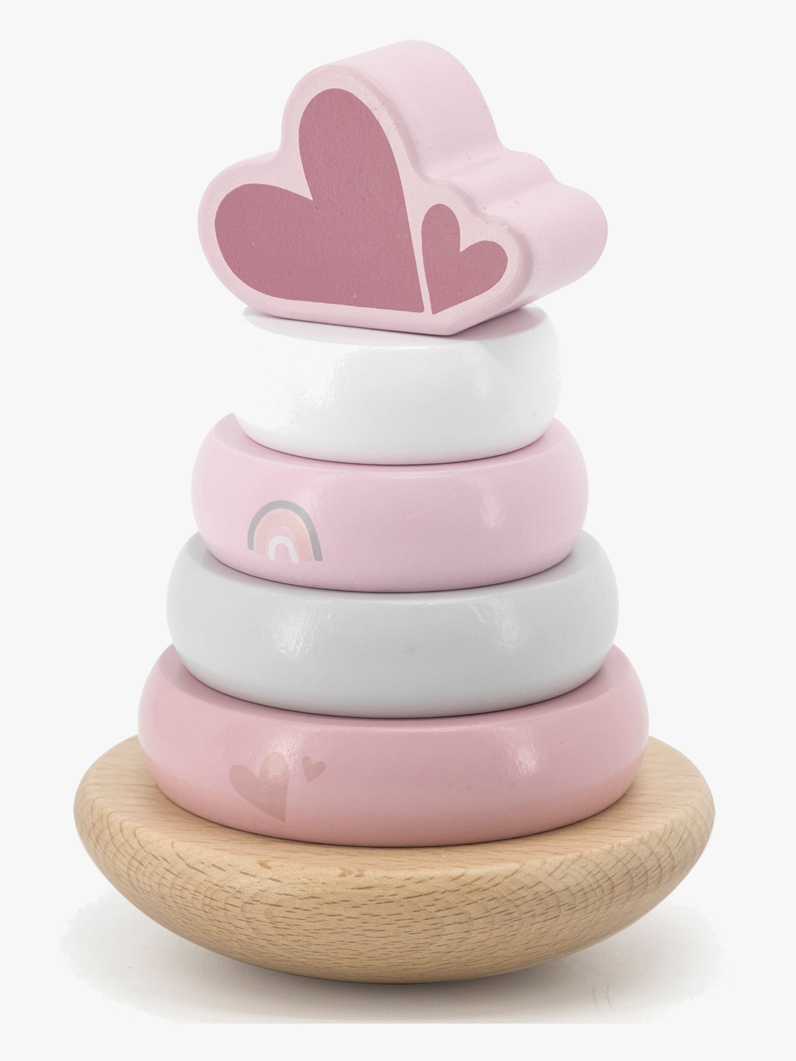 Label Label Stapelleksak Ringar, Rosa