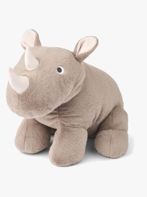 LIEWOOD Barnaby Noshörning Gosedjur 30 cm, Stone Beige