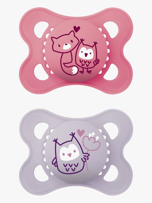 MAM Original Naturgummi Nappar 0-6m, Rosa