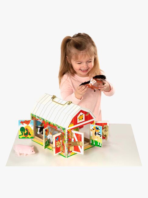 Melissa & Doug Ladugård med Dörrar & Djur