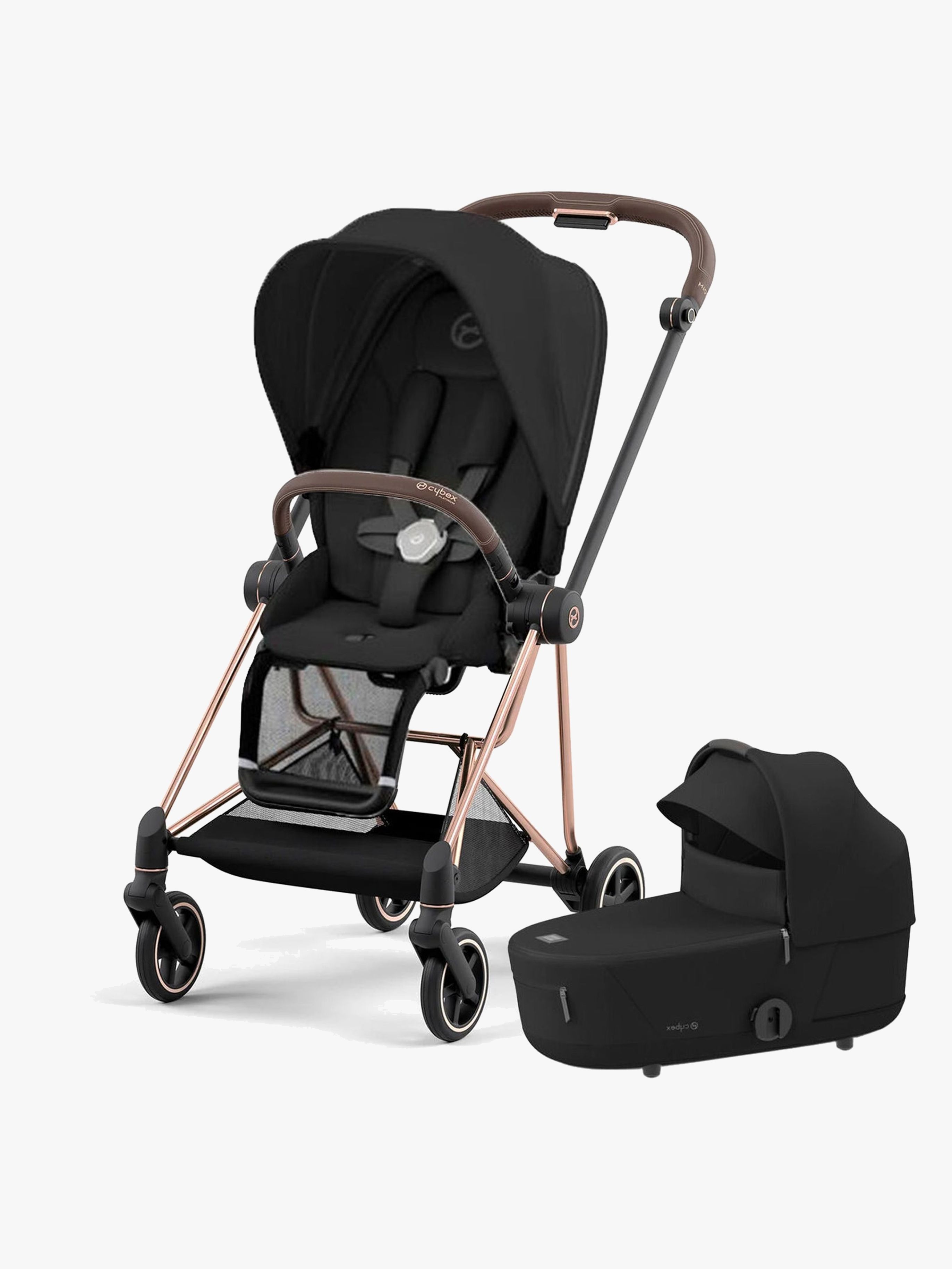 Cybex Mios Duovagn, Sepia Black/ Rosegold
