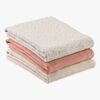 Hauck Cuddle N Clean Muslinfilt 3-Pack, Beige Dots/Cork/Beige