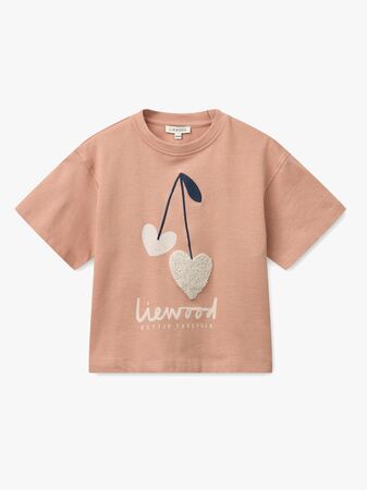 LIEWOOD Tyler Placement T-shirt, Sweetshearts/Pale Tuscany