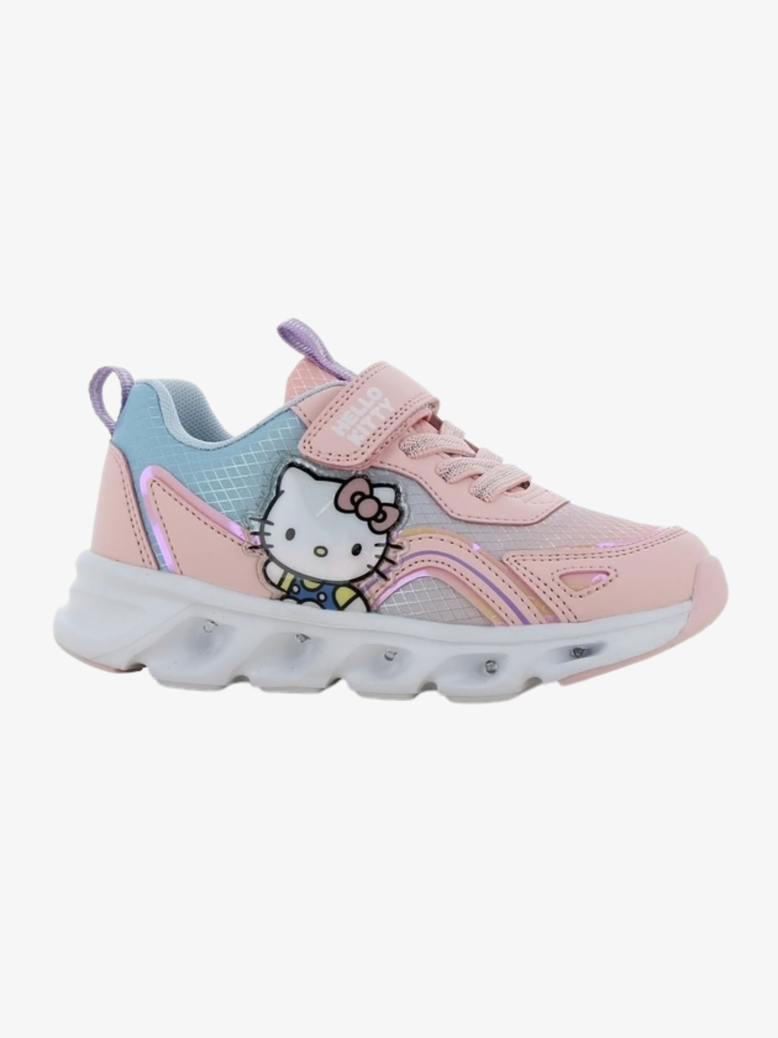Hello Kitty  Blinkande Sneakers, Light Pink/Light Blue, 25
