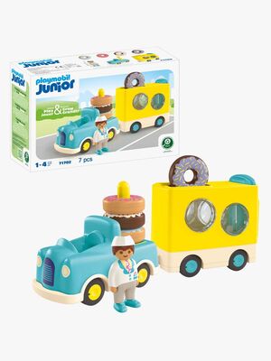 Playmobil Junior 71702 Hulvaton Donitsiauto Pinoamis- Ja Lajittelutoiminnolla