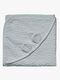 Cam Cam Copenhagen Junior Handduk med Huva, Grey