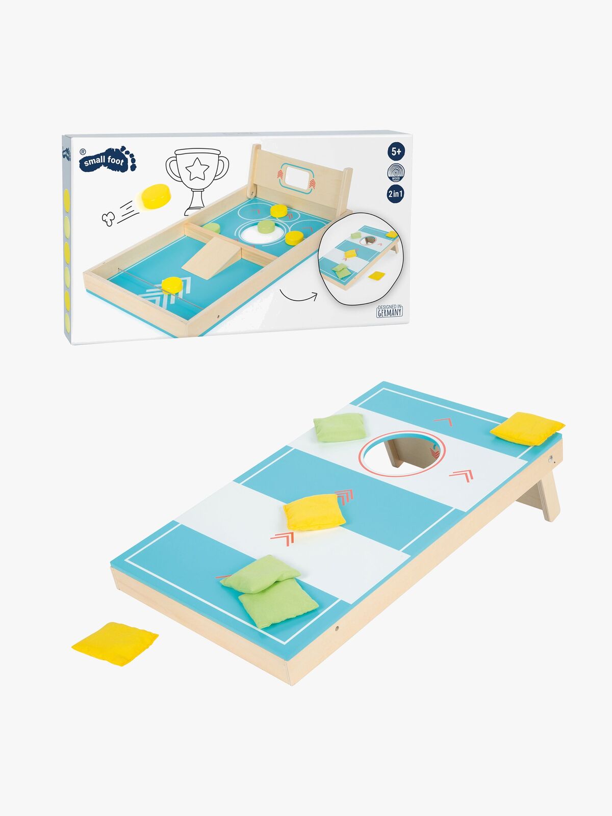 Small Foot Active Cornhole Och Sling Puck Spel