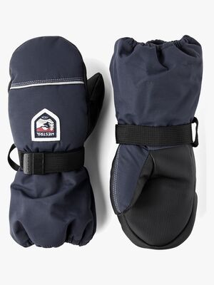 Hestra Kids' Wool Terry Fäustlinge, Dark Navy