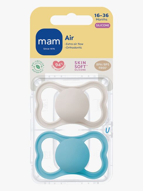 MAM Air Silikon Nappar 16-36m, Blå
