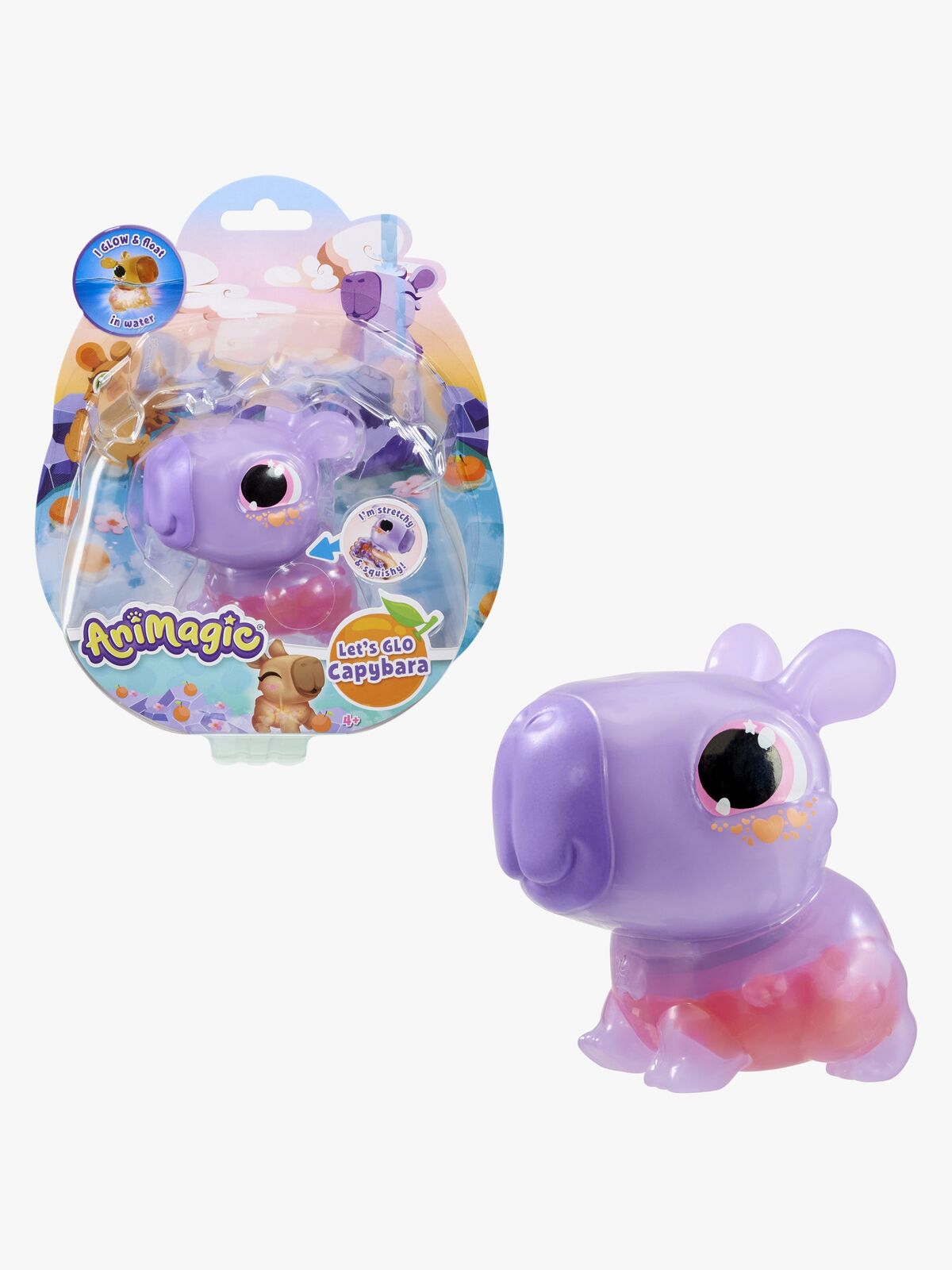 Animagic Let'S Glo Figur Kapybara, Lila