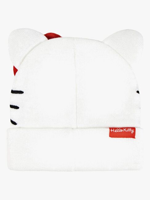 Hello Kitty Mössa och Vantar, Vit/Röd