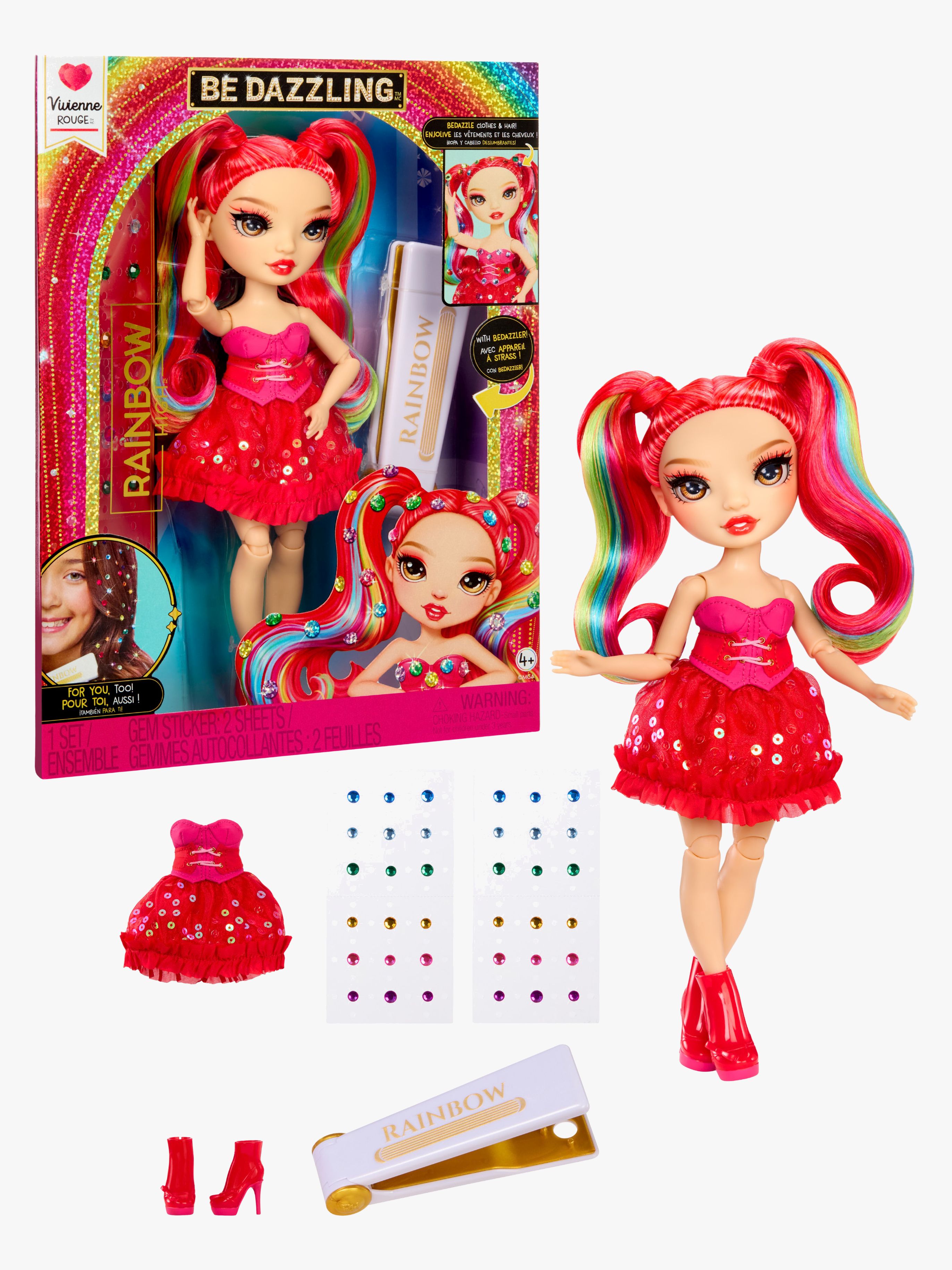 Rainbow High Be Dazzling Vivienne Rouge Modedocka Vivienne Rouge