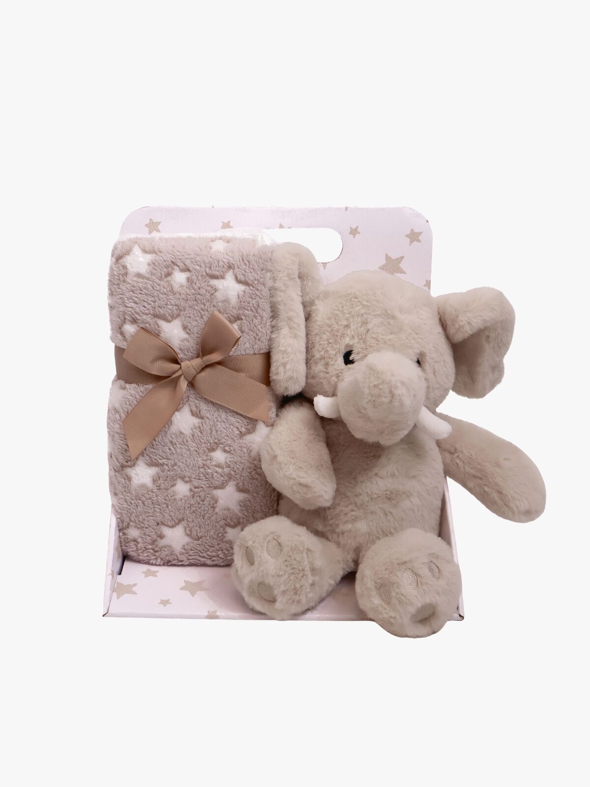 CarloBaby Elefant Fleecefilt och Gosedjur, Beige