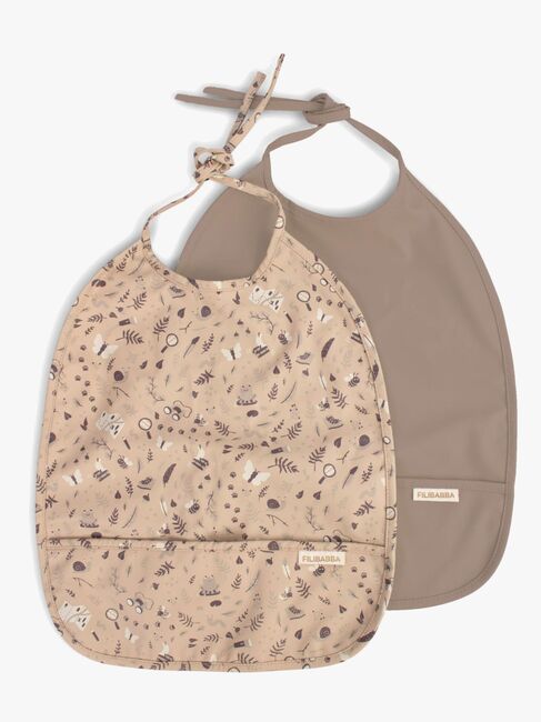 FILIBABBA Haklapp 2-Pack, Little Wonders/Warm Grey