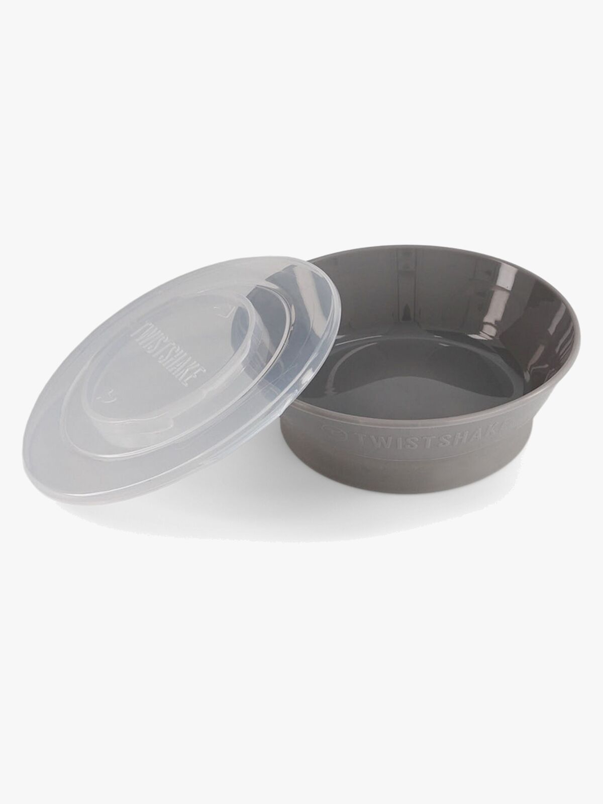 Twistshake Djup Tallrik med Lock, Grå