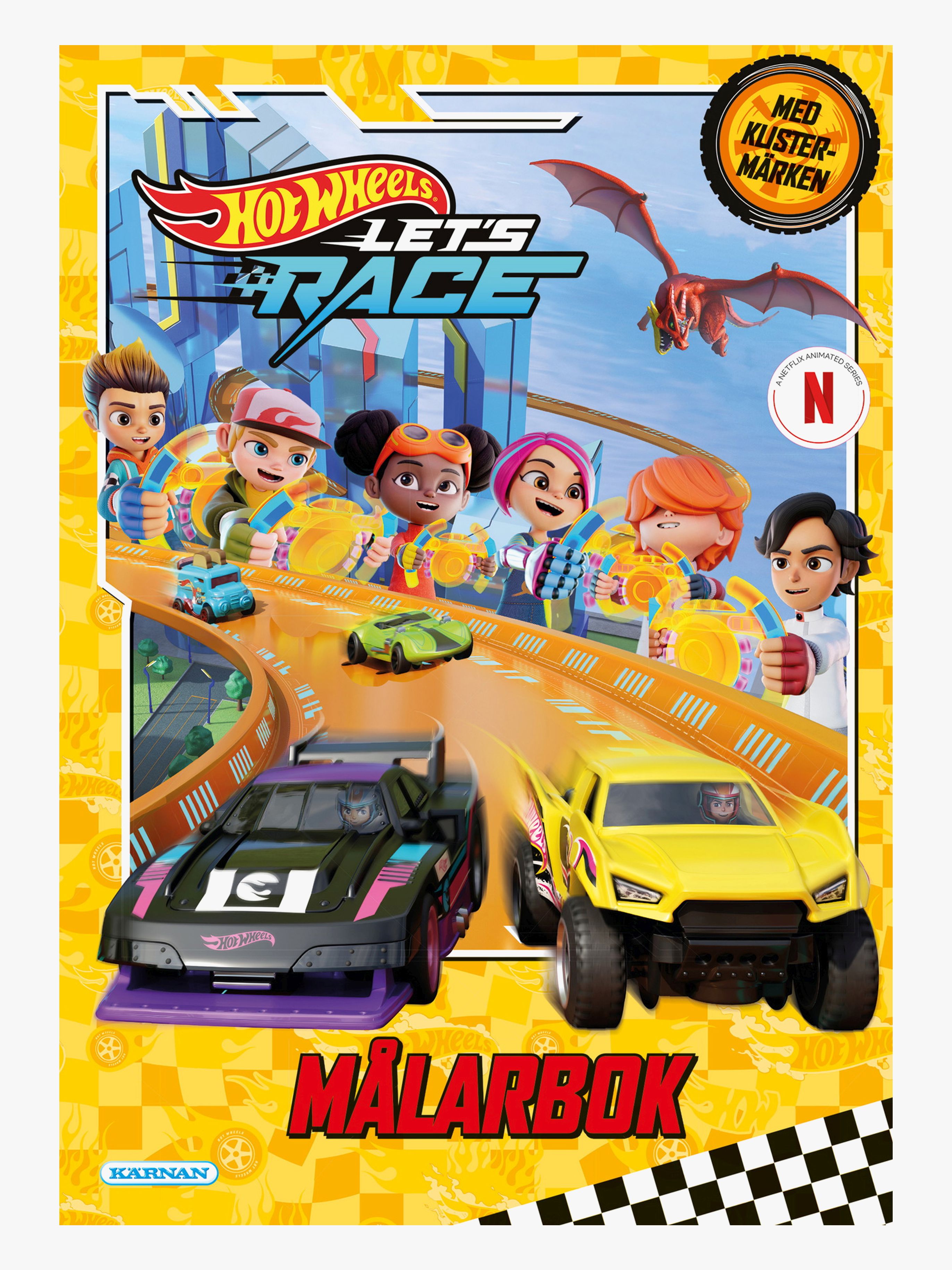 Kärnan Hot Wheels Målarbok