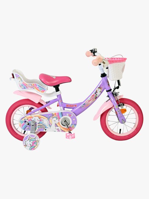 Volare Unicorn Cykel 12 Tum, Lila