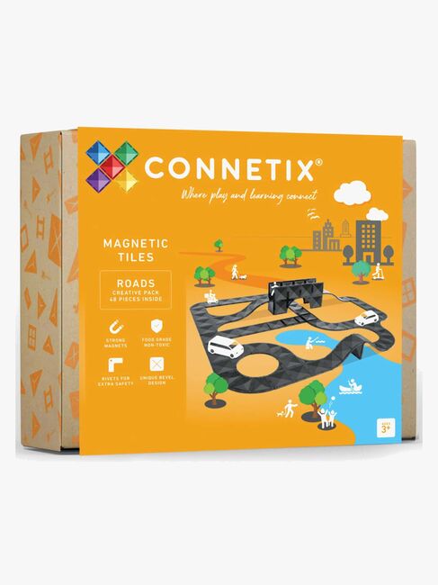 Connetix Magnetiska Byggklossar Vägset Creative Roads 48 Delar