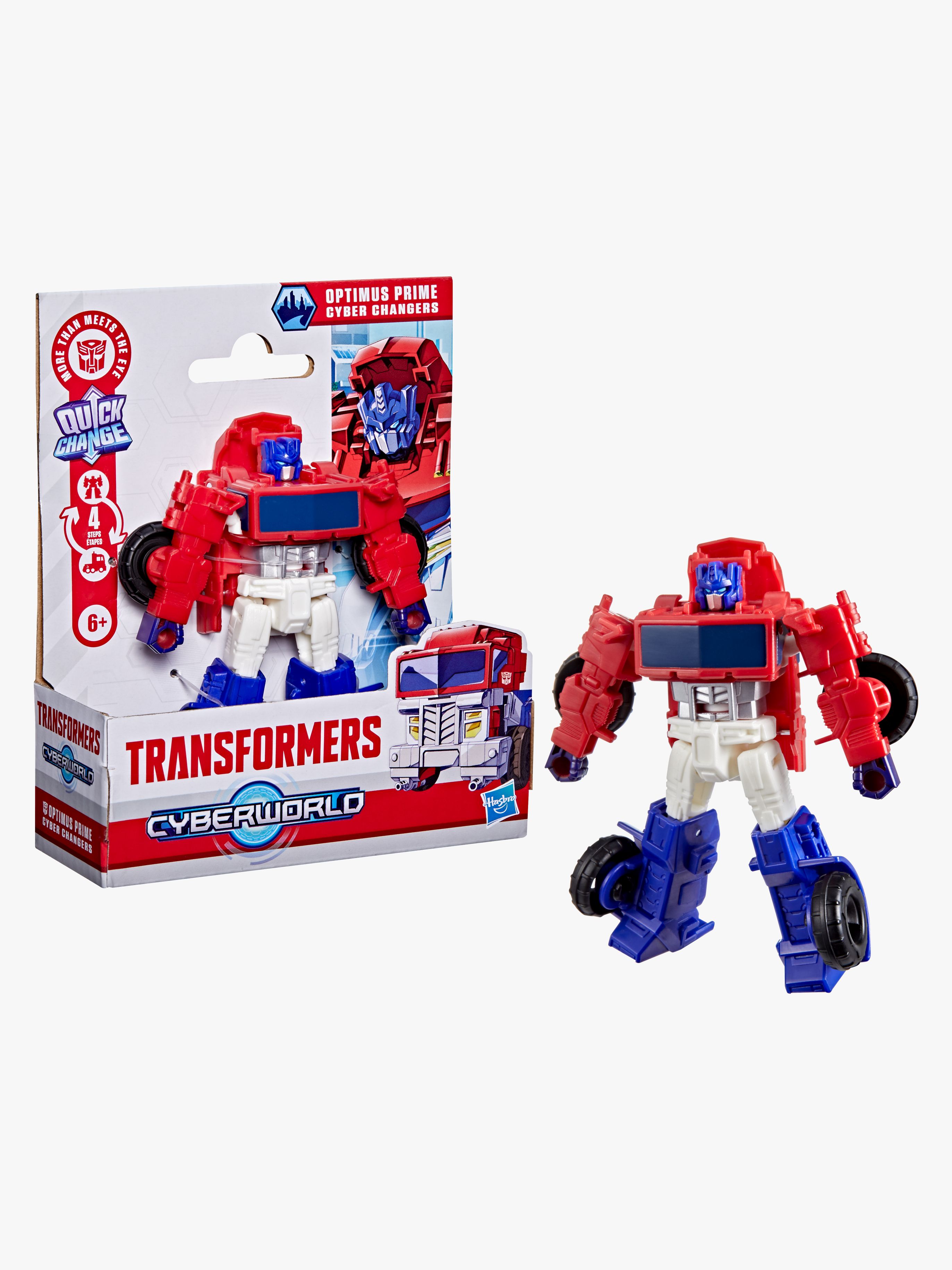 Transformers CYBERWORLD Cyber Changers Actionfigur Optimus Prime 10 cm