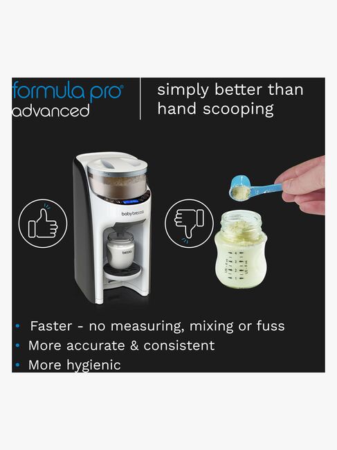Baby Brezza Formula Pro Advanced Mjölkersättning- och Vällingmaskin, White