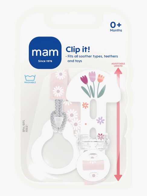 MAM Clip It! Napphållare, Rosa