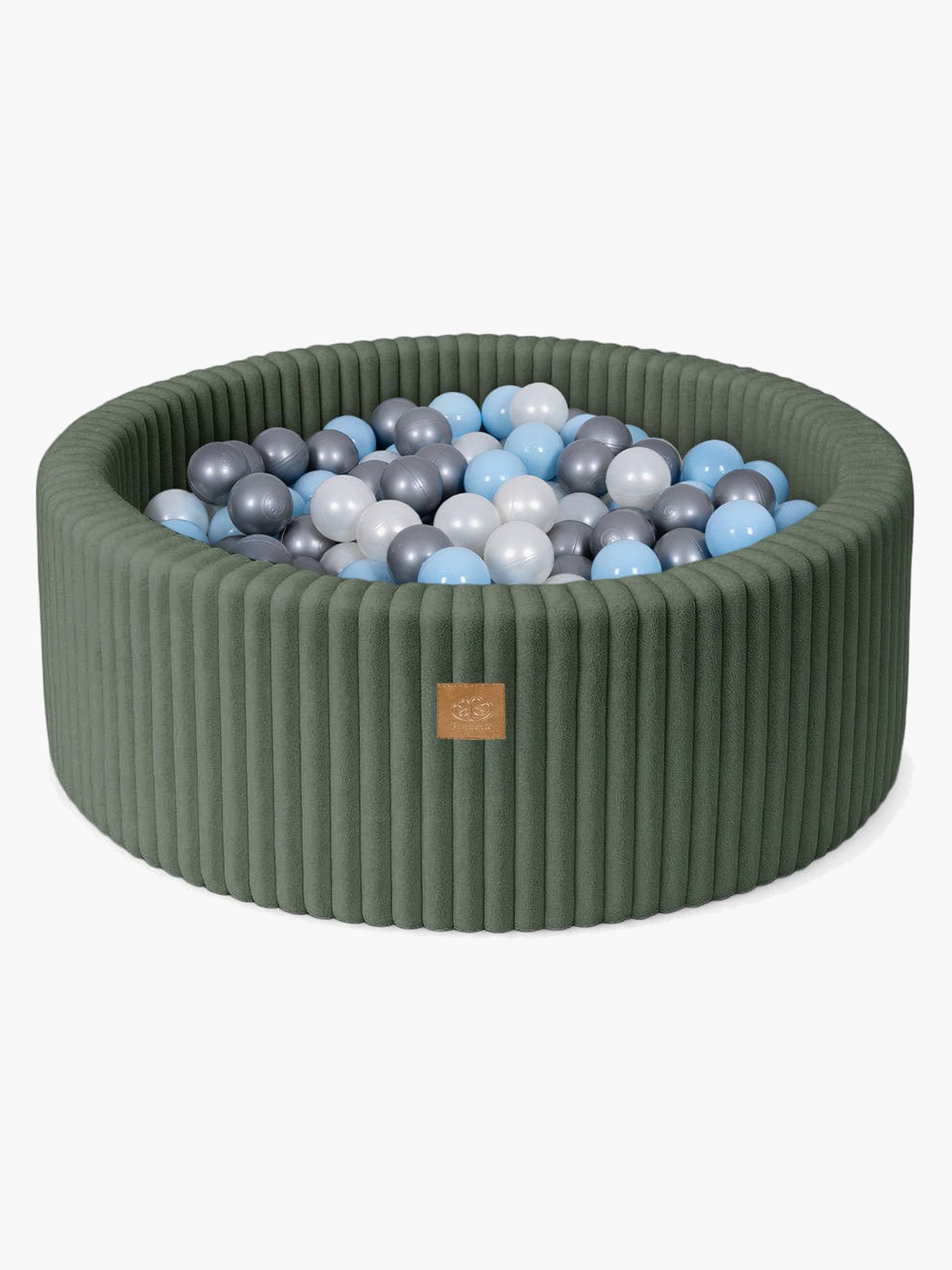 MeowBaby Churros Bollhav Olive Green, Blue/Silver