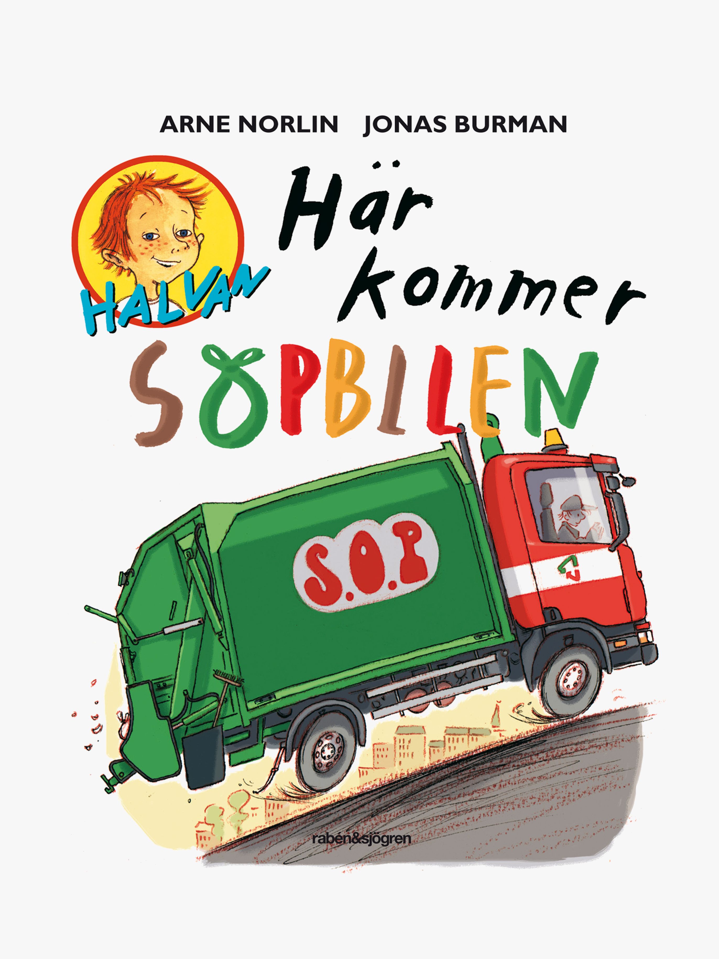 Rabén &  Sjögren Bok Här Kommer Sopbilen