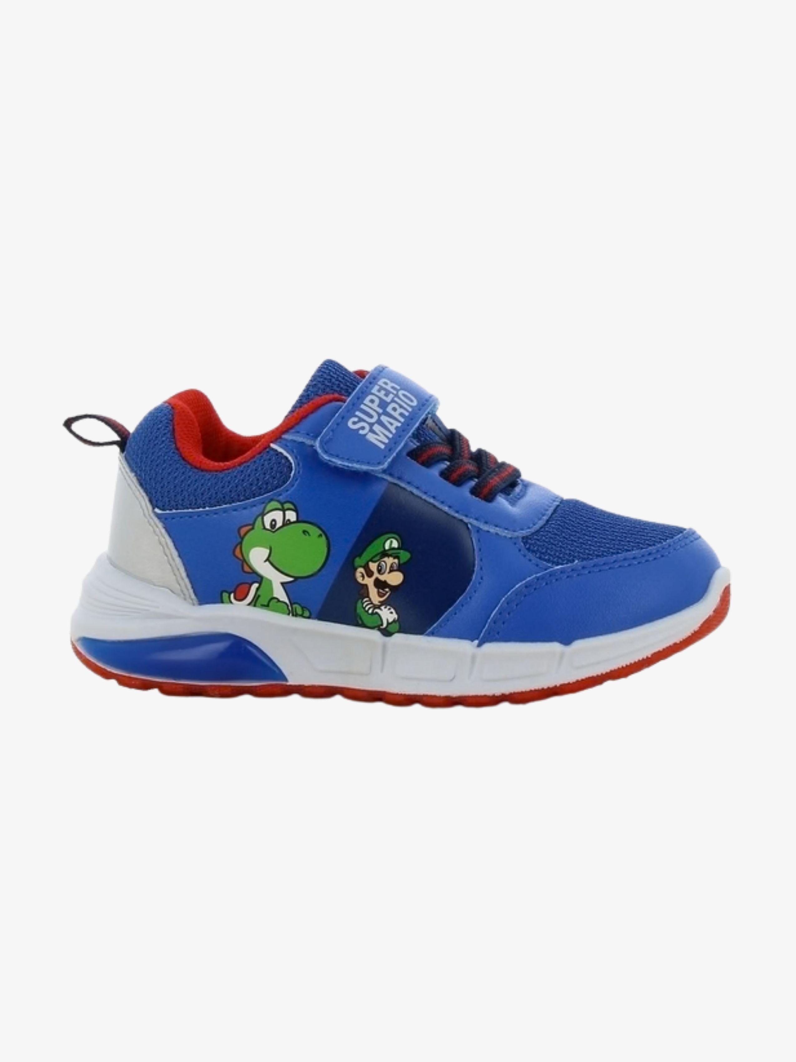Super Mario  Blinkande Sneakers, Cobalt Blue/Silver, 27