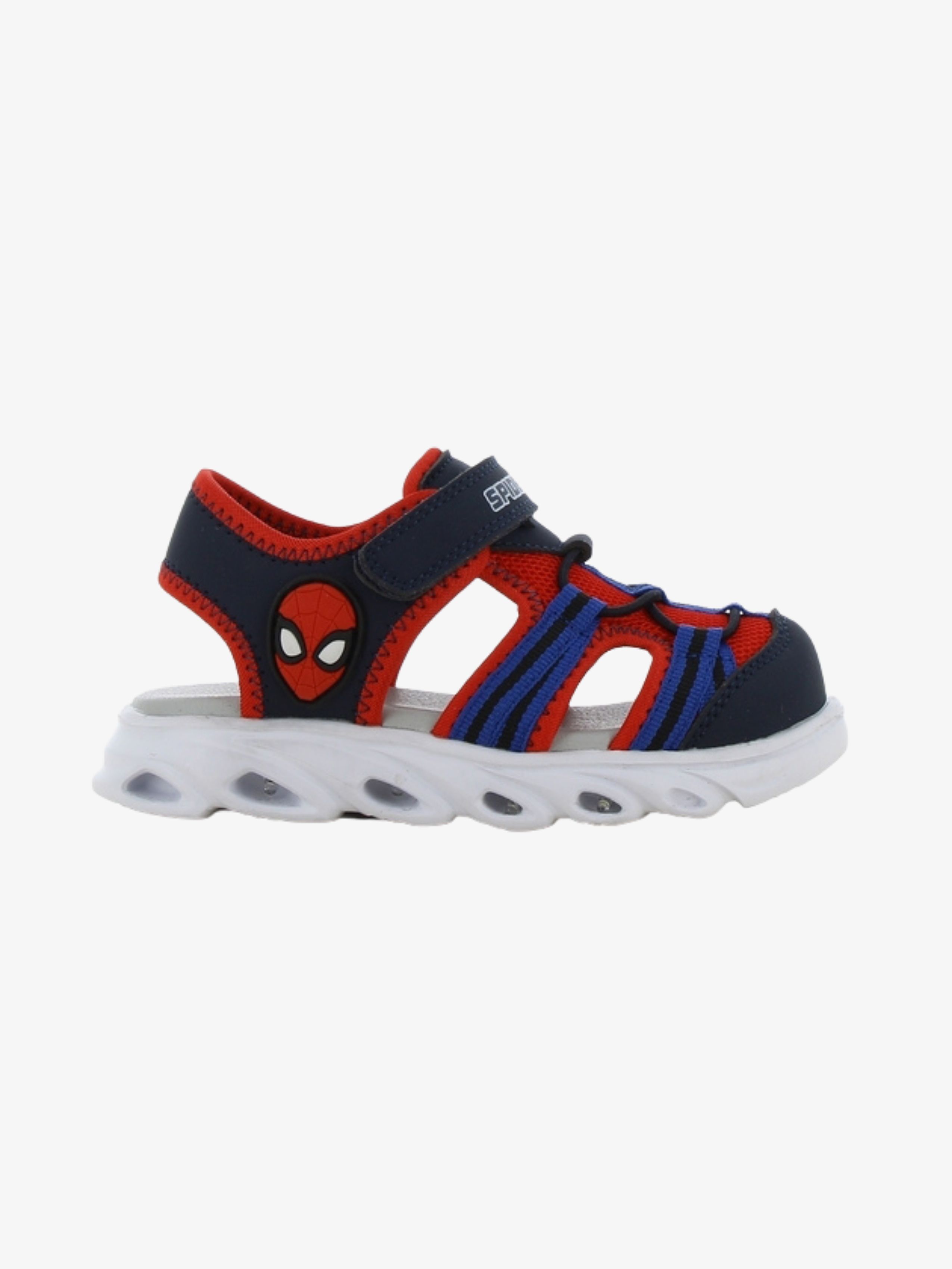 Marvel Spider-Man Blinkande Sandaler, Navy/Red, 32