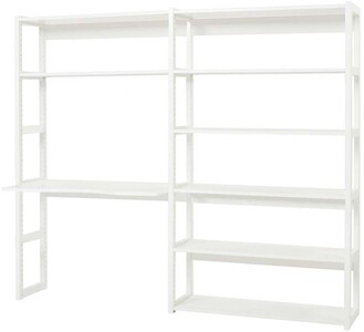Hoppekids STOREY 2 sections with 8 shelves and desk 100 x 100