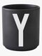 Design Letters Mugg Porslin Y, Svart