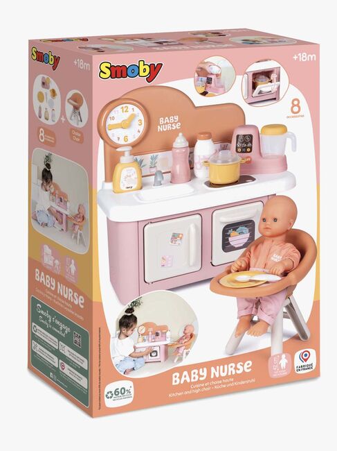Smoby Baby Nurse Leksakskök Med Dockstol 7600220503-1499_3b.jpg