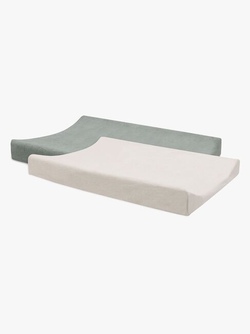 Jollein Skötbäddsöverdrag 50x70cm 2-Pack, Sea Green/Ivory