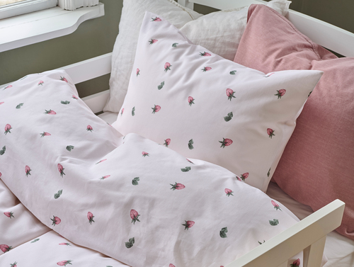 Borganäs Bäddset Jordgubbsdröm 150x210