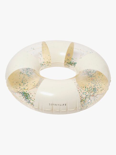 SUNNYLiFE Badring, Cotton Candy Glitter Stripe