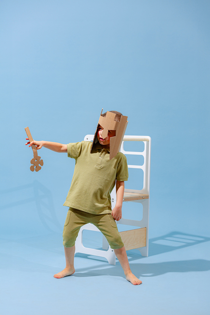 Duck Woodworks Fällbar Hjälpa Till Pall, Vit