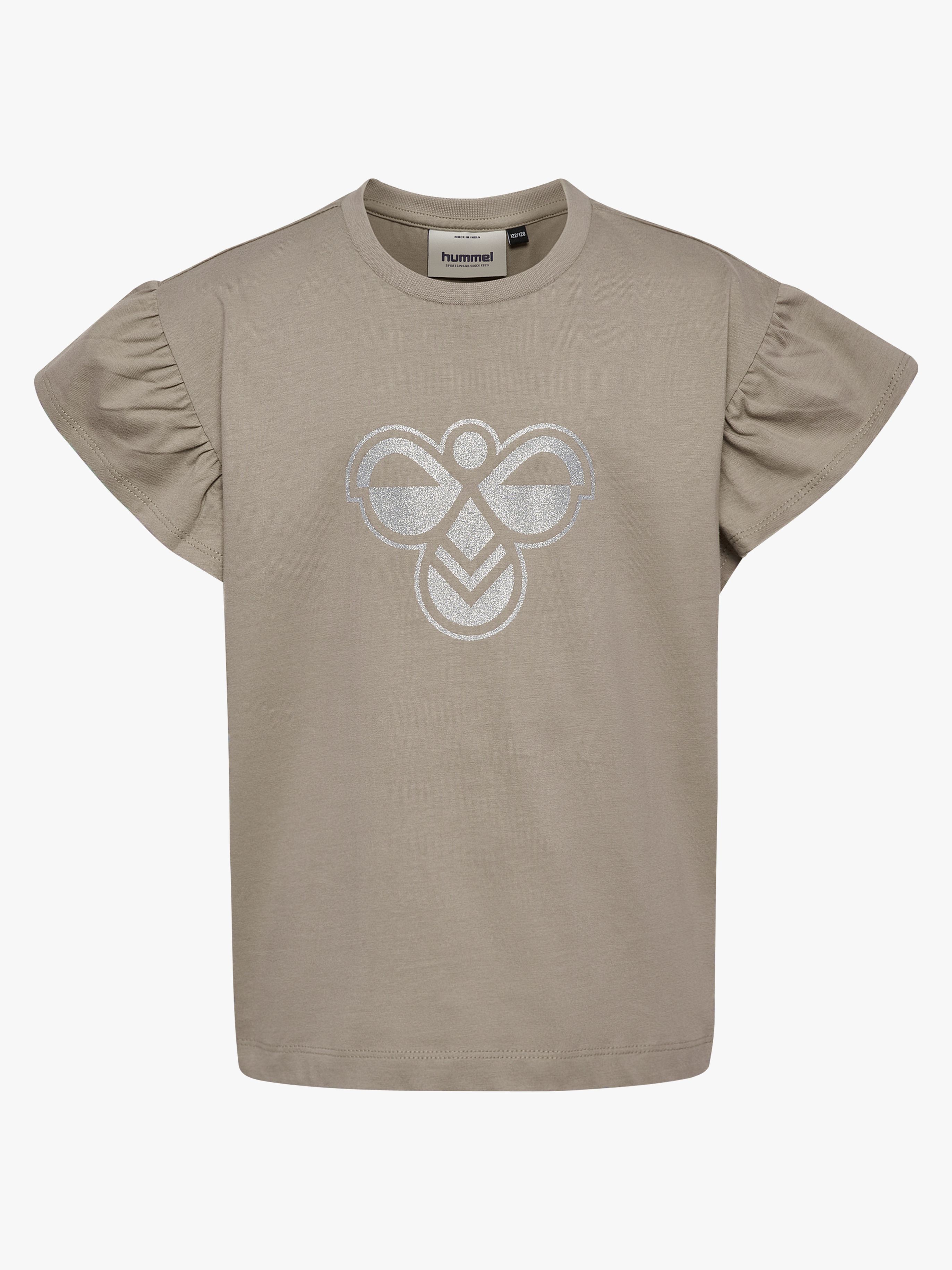 Hummel JR Ruffle T-shirt, Rock Ridge, 110-116