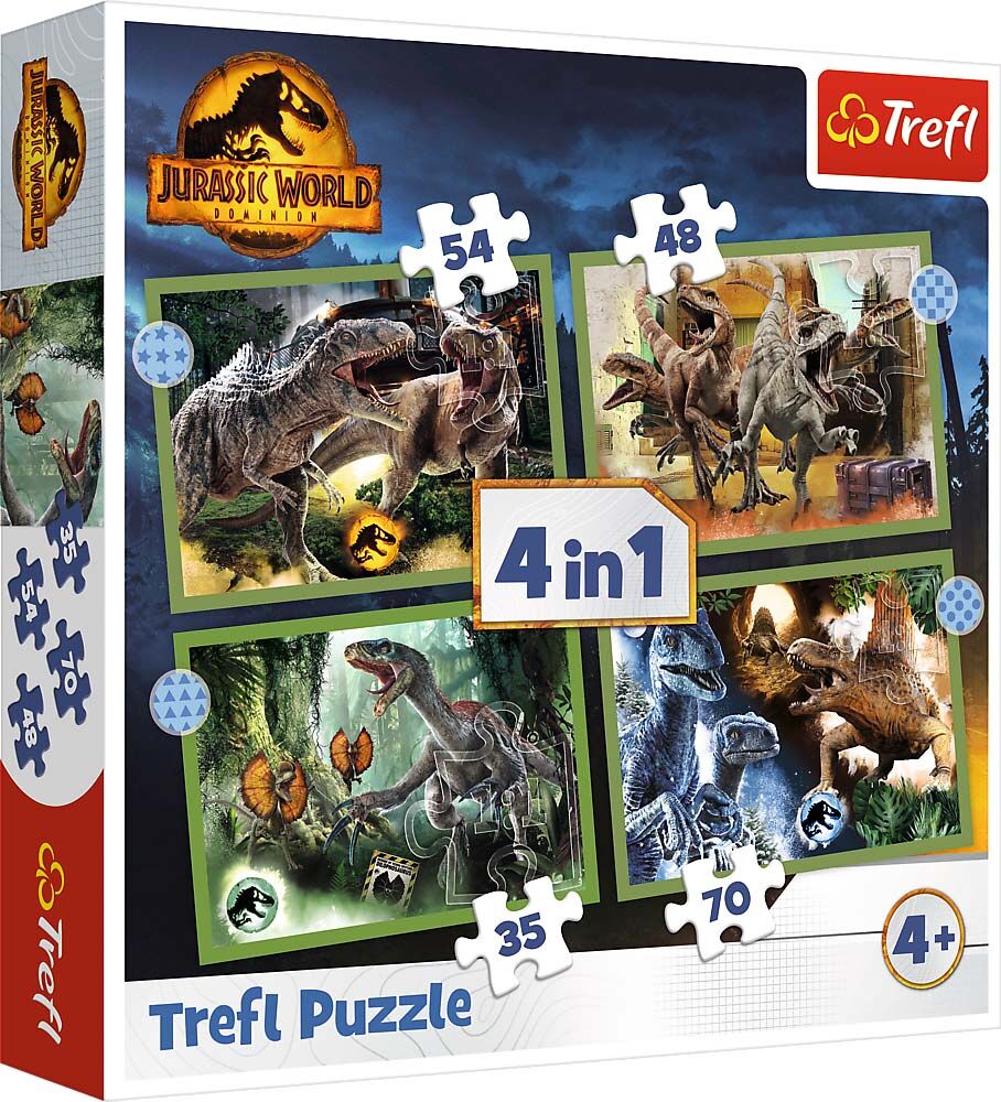 Trefl Jurassic World Pussel 4-i-1