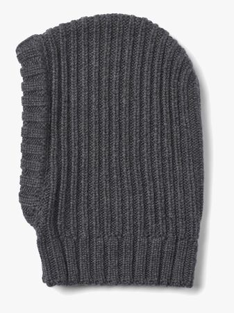 Wheat Woolao Merinoull Balaklava, Charcoal Melange